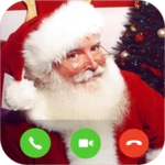 fake call santa claus - video android application logo